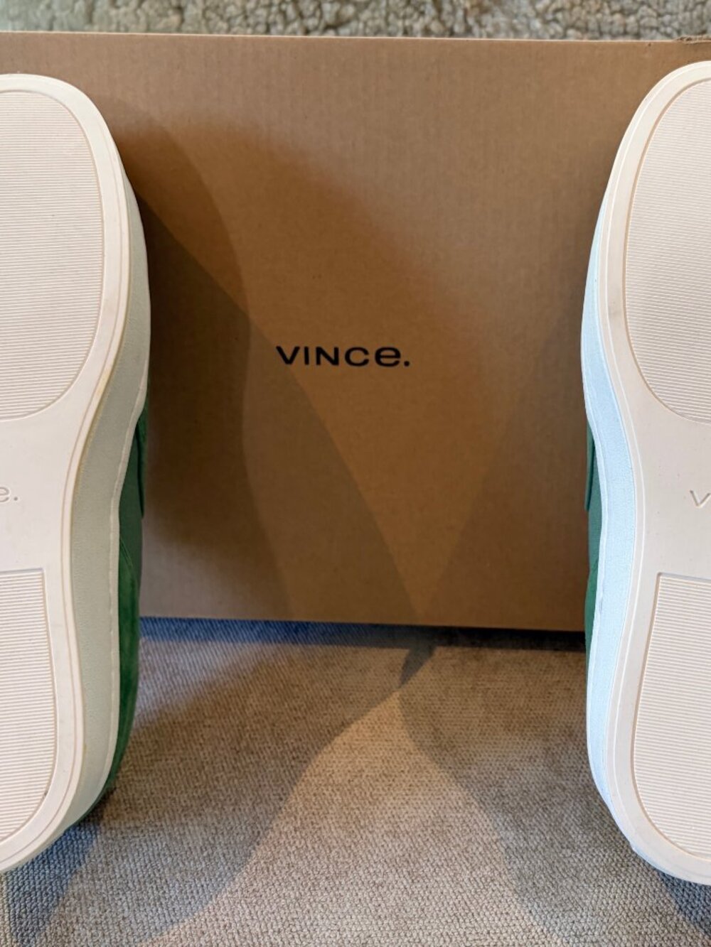 Vince Warren Slip On Platform Sneakers Palm Leaf Green NIB - Picture 5 of 8